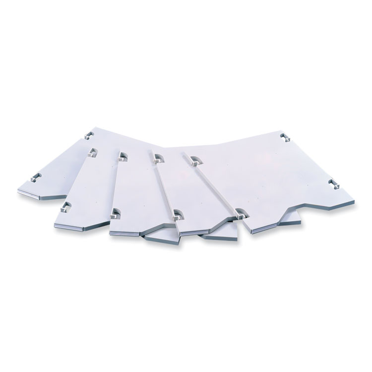 Safco E-Z Sort Additional Mail Trays, 5 Shelves, 11 x 12.5 x 0.5, Gray (SAF7753GR)