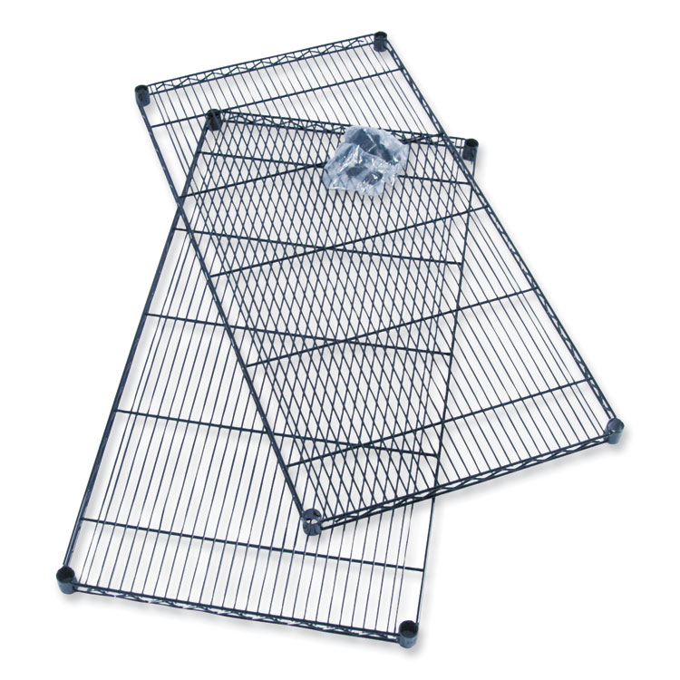 Safco Industrial Extra Shelf Pack, 36w x 24d x 1.5h, Steel, Black, 2/Pack (SAF5290BL)