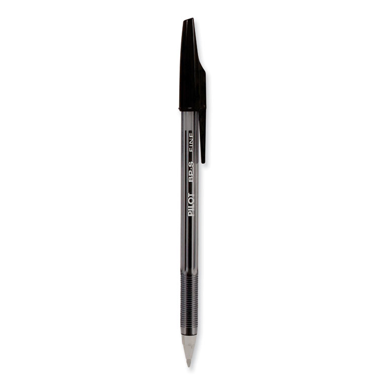 Pilot Better Ballpoint Pen, Stick, Fine 0.7 mm, Black Ink, Smoke Barrel, Dozen (PIL35011)