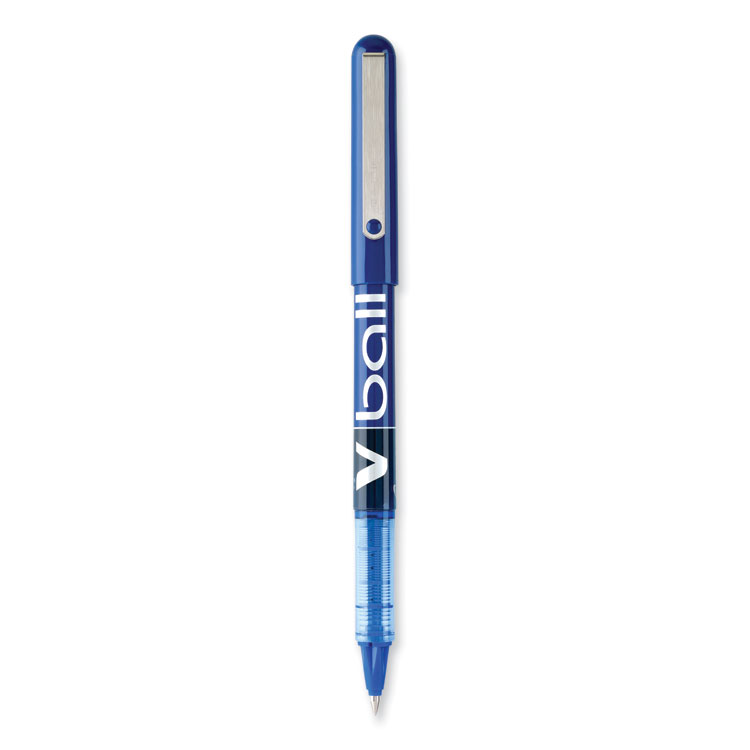 PIL35201 - Pilot VBall Liquid Ink Rollerball Pen, Stick, Extra-Fine 0.5 mm, Blue Ink, Blue/Clear Barrel, Dozen (PIL35201)