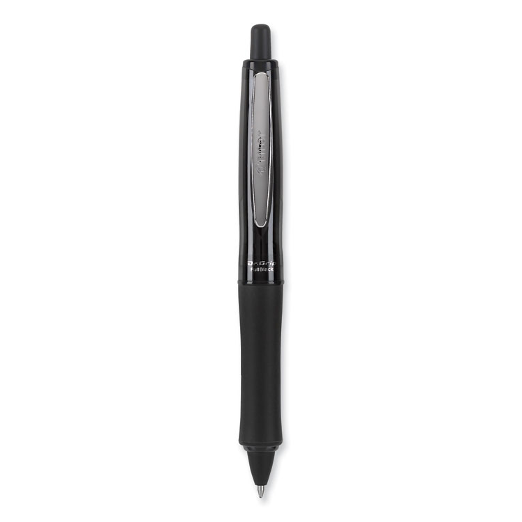 Pilot Dr. Grip FullBlack Advanced Ink Ballpoint Pen, Retractable, Medium 1 mm, Black Ink, Black Barrel (PIL36193)