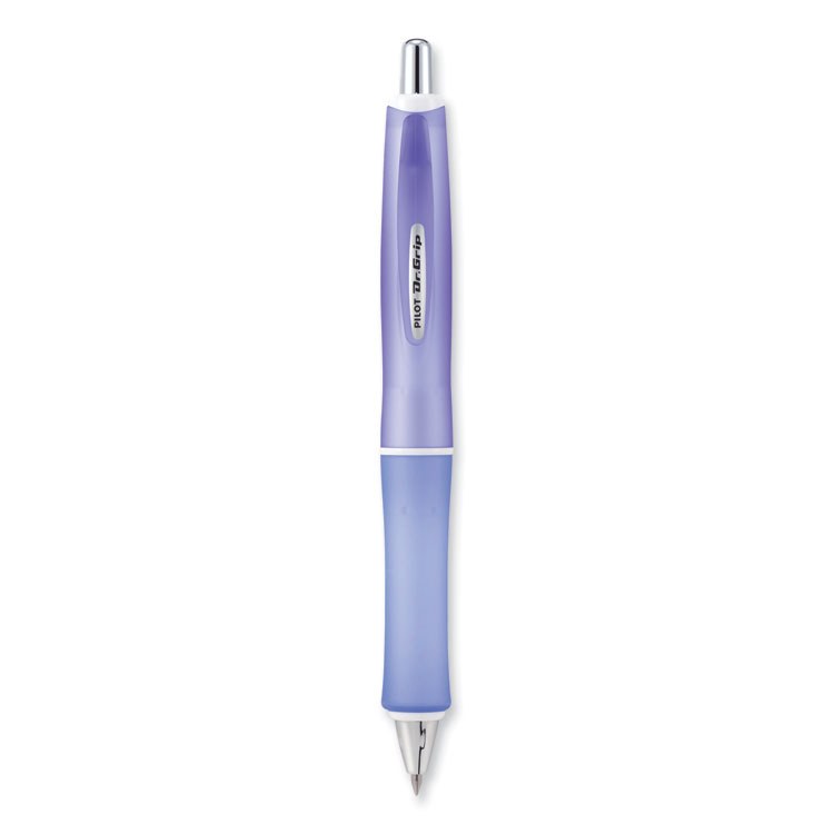 Pilot Dr. Grip Frosted Advanced Ink Ballpoint Pen, Retractable, Medium 1 mm, Black Ink, Purple Barrel (PIL36250)
