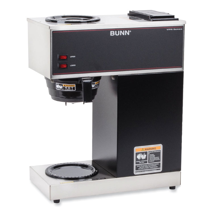 BUNN VPR 12-Cup Commercial Pourover Coffee Brewer, Gray/Stainless Steel (BUN332000015)