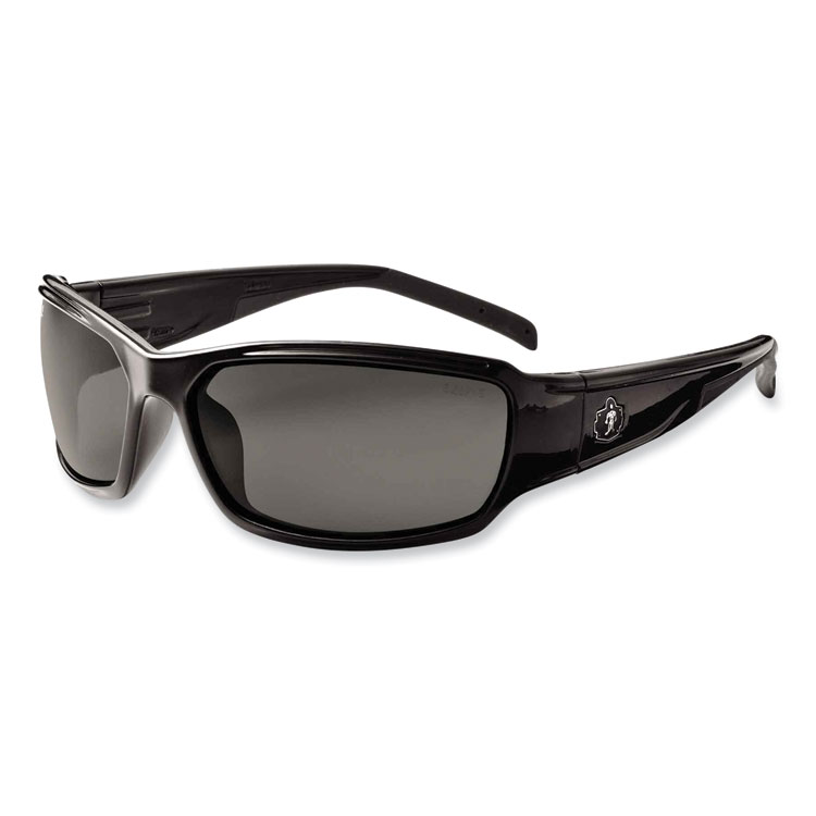 ergodyne Skullerz Thor Safety Glasses, Black Nylon Impact Frame, Anti-Fog Smoke Polycarbonate Lens (EGO51033)