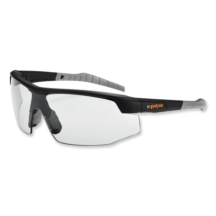 ergodyne Skullerz Skoll Safety Glasses, Matte Black Nylon Impact Frame, Indoor/Outdoor Polycarbonate Lens (EGO59080)