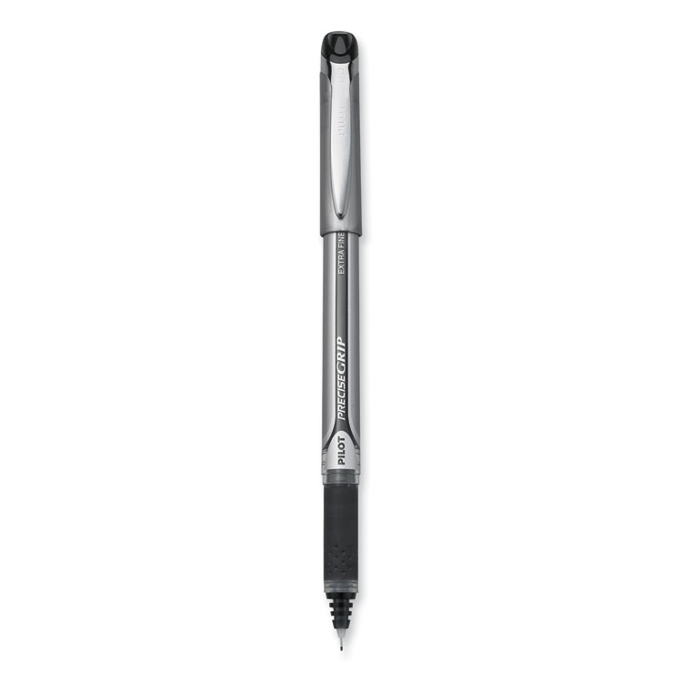 Pilot Precise Grip Rollerball Pen, Stick, Extra-Fine 0.5 mm, Black Ink, Black Barrel (PIL28801)