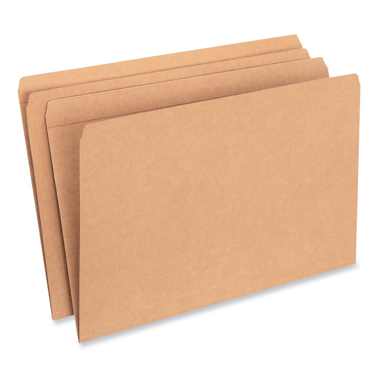 Universal Reinforced Kraft Top Tab File Folders, Straight Tabs, Legal Size, 0.75" Expansion, Brown, 100/Box (UNV16140)