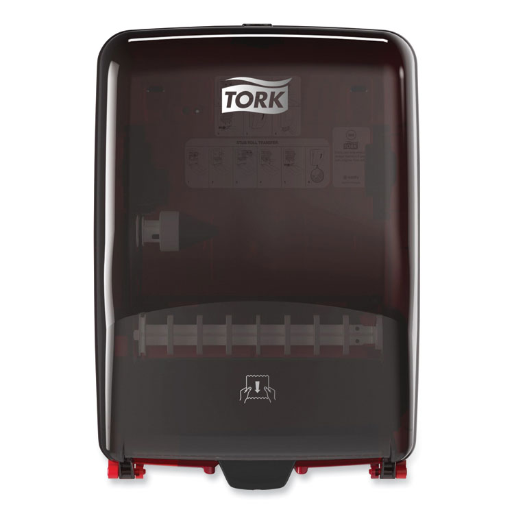 Tork Washstation Dispenser, 12.56 x 10.57 x 18.09, Red/Smoke (TRK651228)