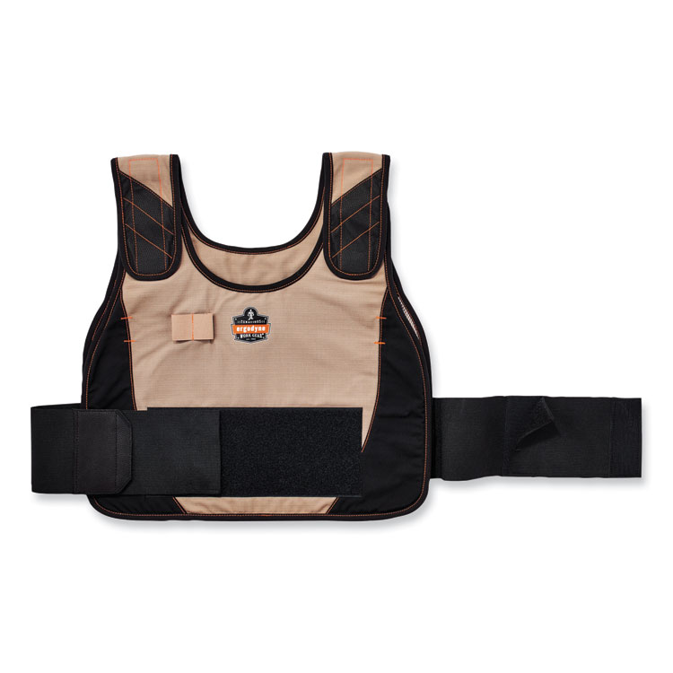 ergodyne Chill-Its 6240 Phase Change Cooling Vest Elastic Extenders, 3.5", Black (EGO12208)