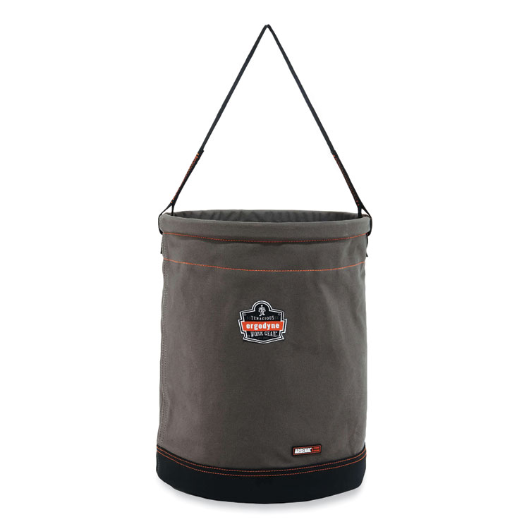 EGO14935 - ergodyne Arsenal 5935 Extra-Large Web Handle Canvas Hoist Bucket, 150 lb, Gray (EGO14935)