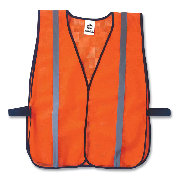 ergodyne GloWear 8020HL Non-Certified Standard Vest, Polyester, One Size Fits Most, Orange (EGO20030)