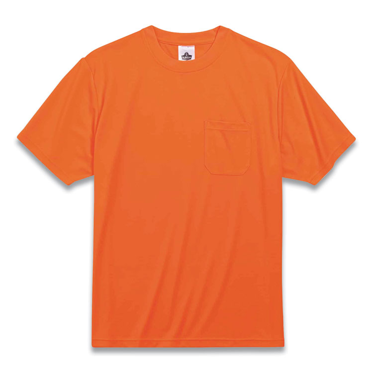 ergodyne GloWear 8089 Non-Certified Hi-Vis T-Shirt, Polyester, X-Large, Orange (EGO21565)