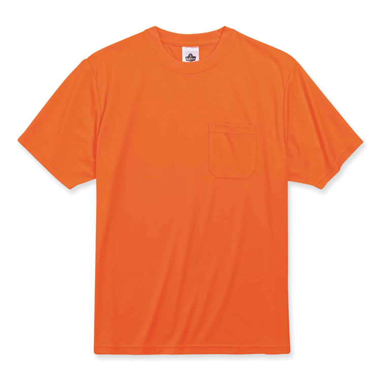 ergodyne GloWear 8089 Non-Certified Hi-Vis T-Shirt, Polyester, 3X-Large, Orange (EGO21567)