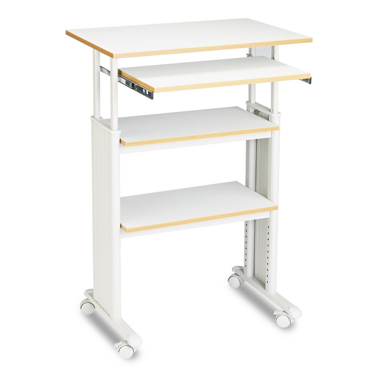 Safco Muv Stand-Up Adjustable-Height Desk, 29.5" x 22" x 35" to 49", Gray (SAF1929GR)