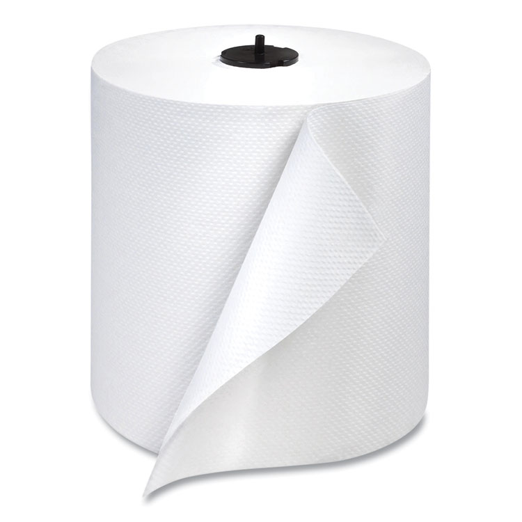 Tork Paper Wiper Roll Towel, 1-Ply, 7.68" x 1,150 ft, White, 4 Rolls/Carton (TRK291380)