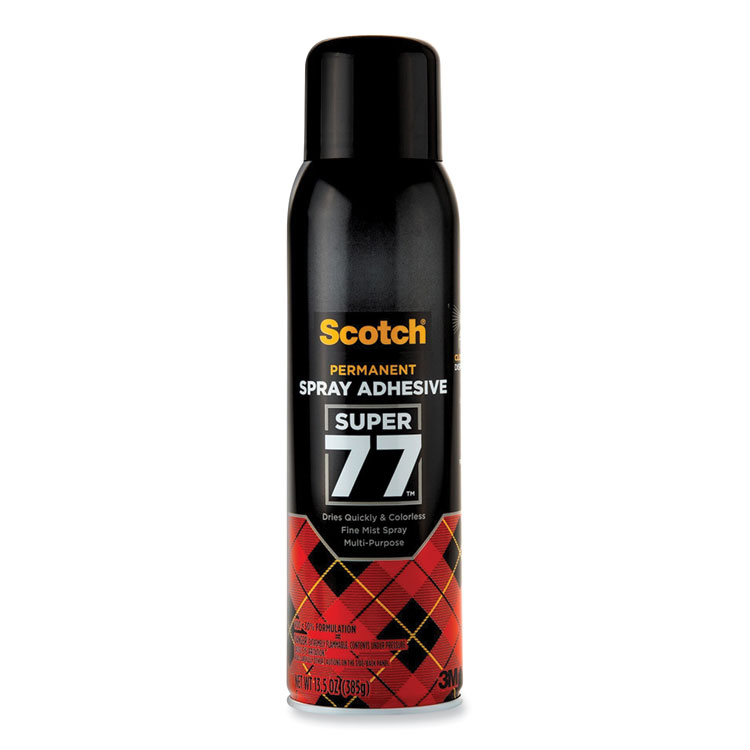 Scotch Super 77 Multipurpose Spray Adhesive, 13.57 oz, Dries Clear (MMM77)