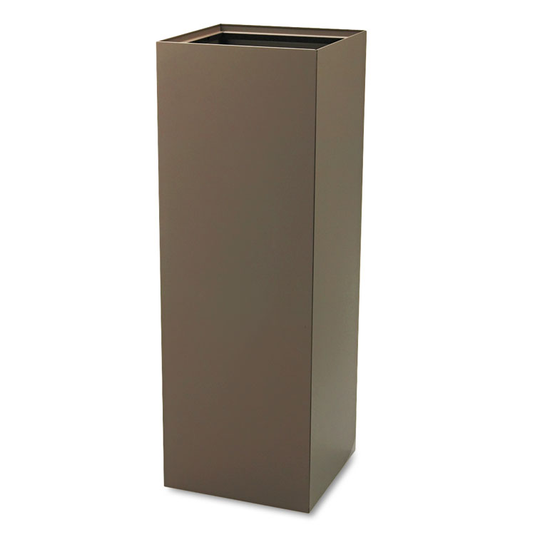 Safco Public Square Recycling Receptacles, Paper Recycling, 42 gal, Steel, Brown (SAF2984BR)