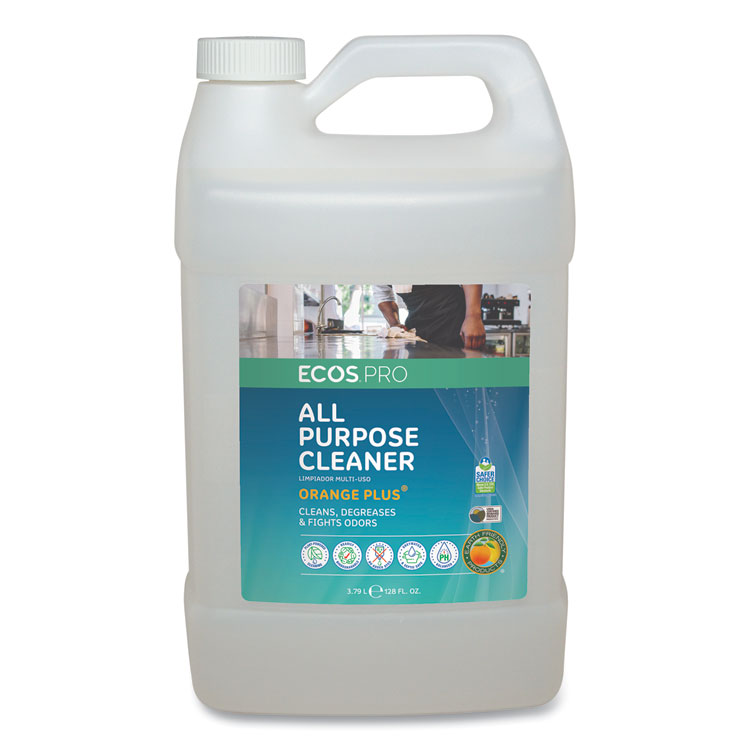 ECOS PRO Orange Plus All Purpose Cleaner and Degreaser, Citrus Scent, 1 gal Bottle (EOPPL970604EA)