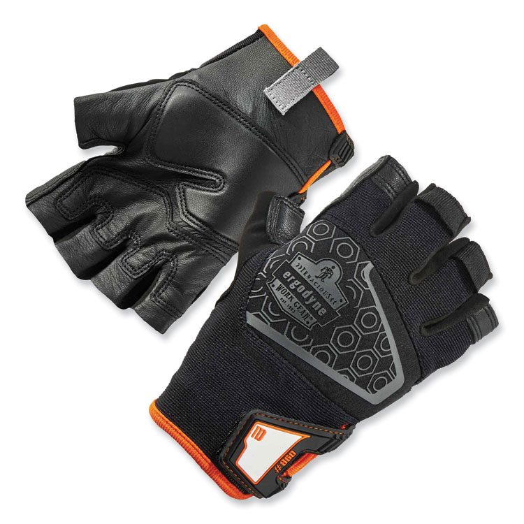 ergodyne ProFlex 860 Heavy Lifting Utility Gloves, EN388: 2101X, 10.75" Long, X-Large, Black, Pair (EGO17285)