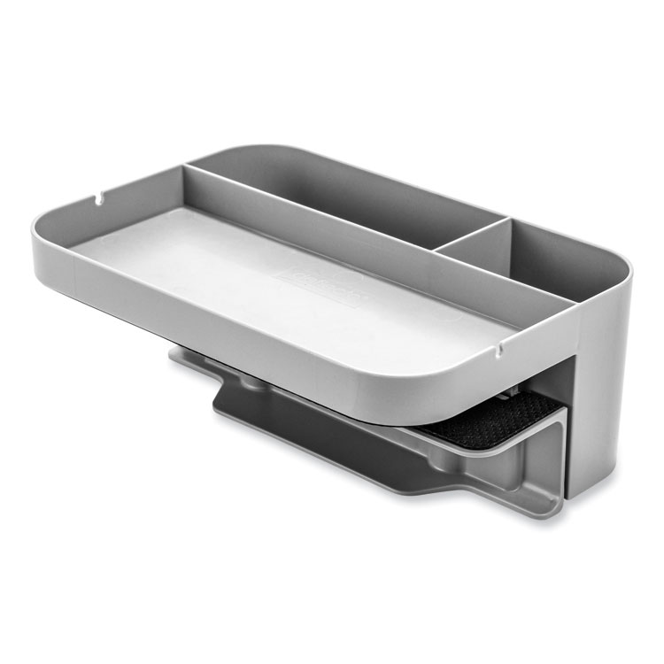 deflecto Standing Desk Large Desk Organizer, Two Sections, 9 x 6.17 x 3.5, Gray (DEF400002)
