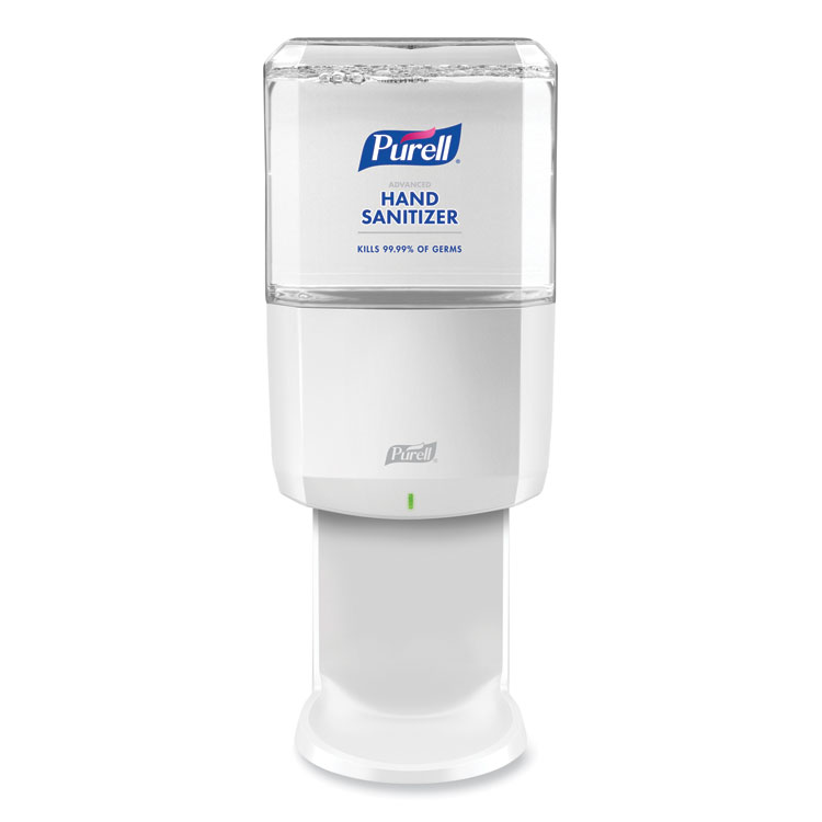 PURELL ES6 Touch Free Hand Sanitizer Dispenser, 1,200 mL, 5.25 x 8.56 x 12.13, White (GOJ642001)