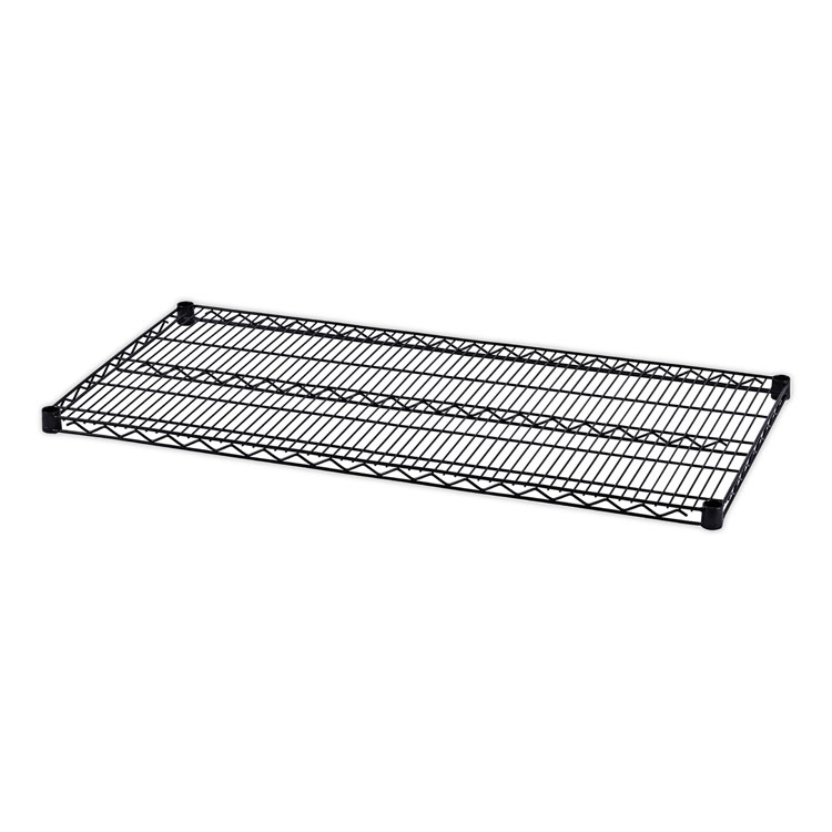 ALESW584824BL - Alera Industrial Wire Shelving Extra Wire Shelves, 48w x 24d, Black, 2 Shelves/Carton (ALESW584824BL)
