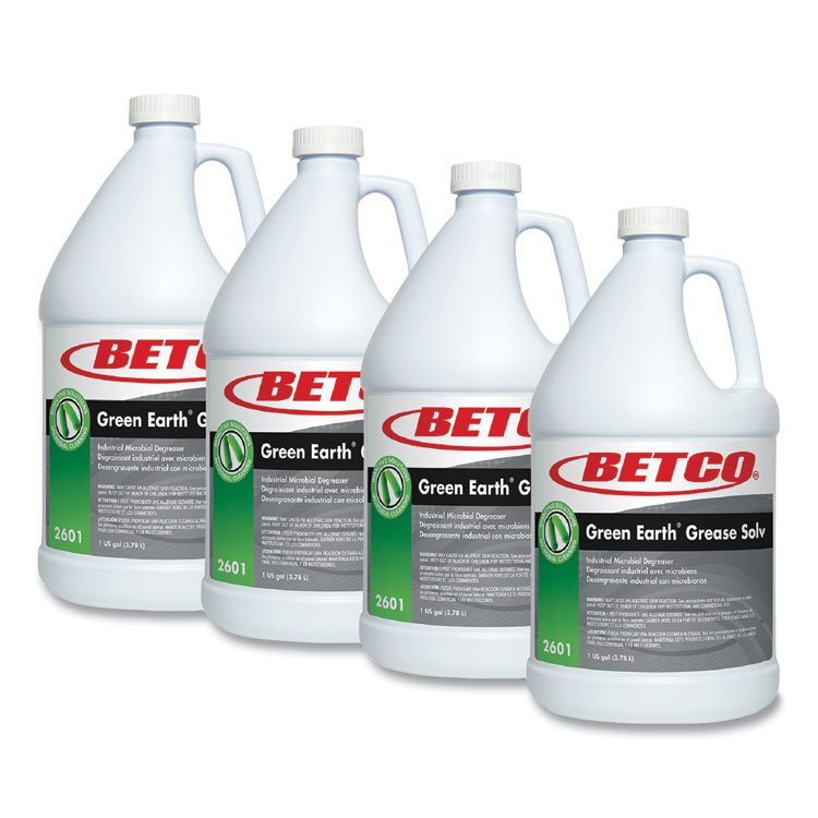 BETCO CORPORATION BioActive Solutions Grease Solv, Orange Scent, 1 gal Bottle, 4/Carton (BET26010400)