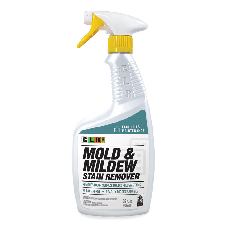 CLR PRO Mold and Mildew Stain Remover, 32 oz Spray Bottle, 6/Carton (JELMMSR32PRO)