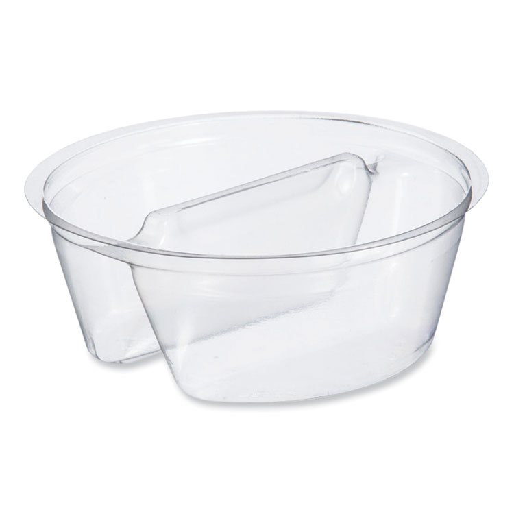 Dart Plastic Cup Insert, 3.5 oz, 3.6" Diameter x 1.3" h, Clear, 1,000/Carton (DCCPF35C2)