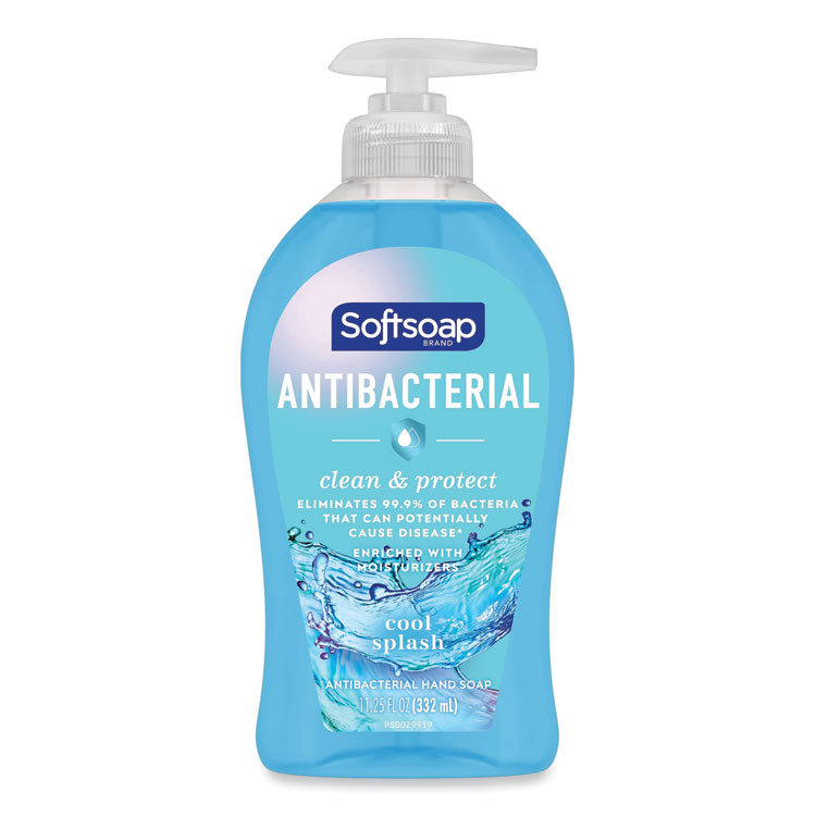 Softsoap Antibacterial Hand Soap, Cool Splash Scent, 11.25 oz (CPC98537EA)