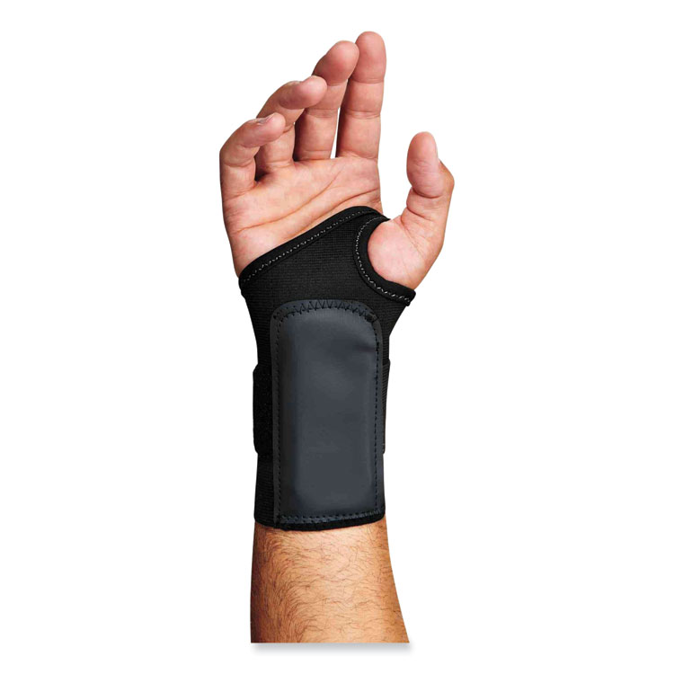 ergodyne ProFlex 4000 Single Strap Wrist Support, Small, Fits Left Hand, Black (EGO70012)