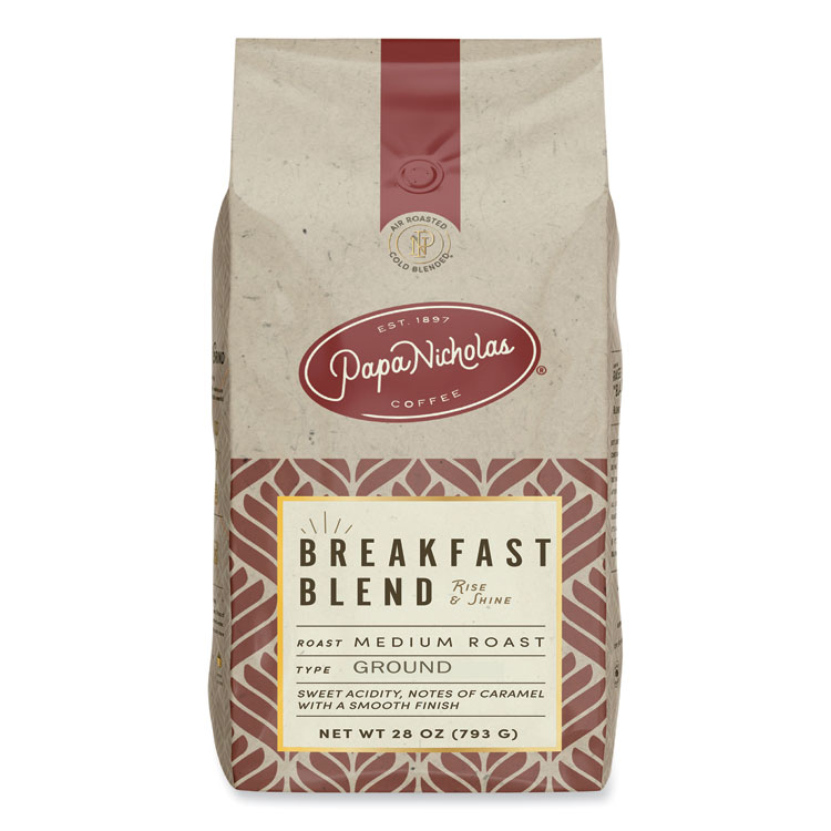 PapaNicholas Coffee Premium Coffee, Whole Bean, Breakfast Blend (PCO32006)