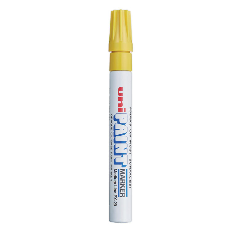 UBC63605 - uni-Paint Permanent Marker, Medium Bullet Tip, Yellow (UBC63605)