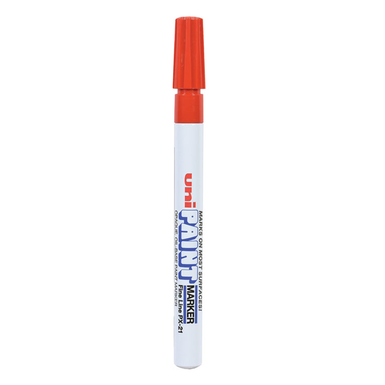 UBC63702 - uni-Paint Permanent Marker, Fine Bullet Tip, Red (UBC63702)