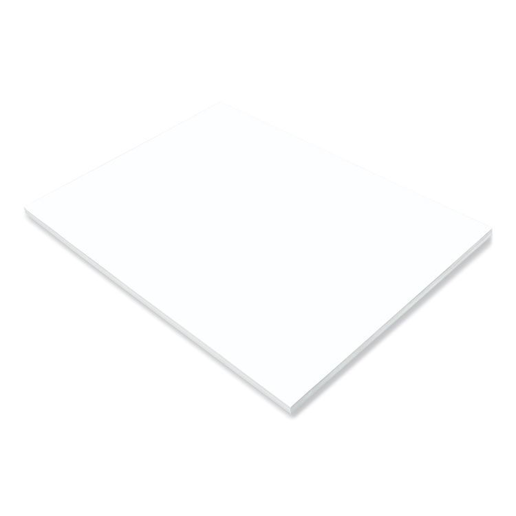 Prang SunWorks Construction Paper, 50 lb Text Weight, 18 x 24, Bright White, 50/Pack (PAC8717)