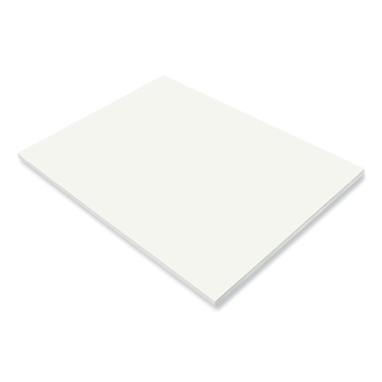 Prang SunWorks Construction Paper, 50 lb Text Weight, 18 x 24, White, 50/Pack (PAC9217)