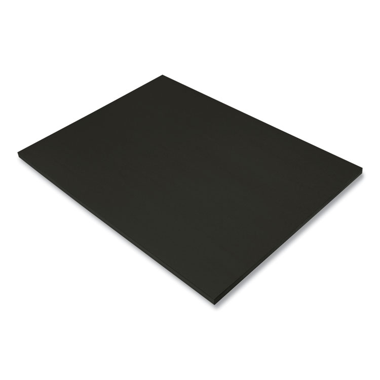 Prang SunWorks Construction Paper, 50 lb Text Weight, 18 x 24, Black, 50/Pack (PAC6317)