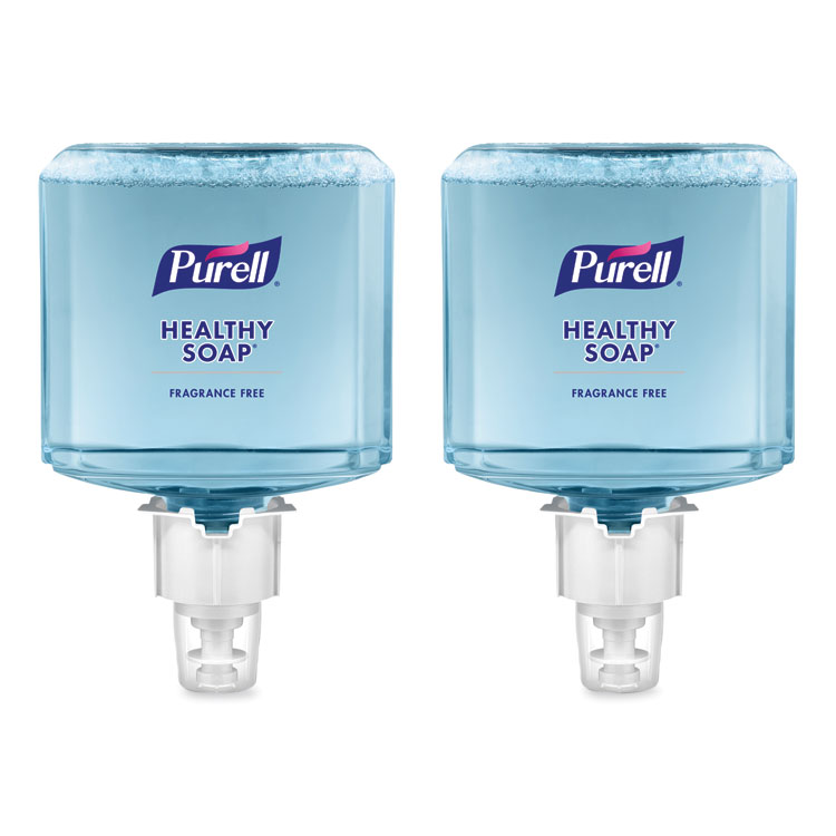 PURELL HEALTHY SOAP Gentle and Free Foam Refill, For ES4 Dispensers, Fragrance-Free, 1,200 mL, 2/Carton (GOJ507202)