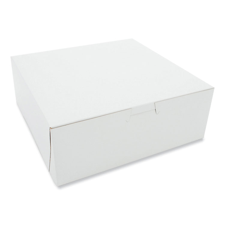 SCT White One-Piece Non-Window Bakery Boxes, 8 x 5 x 3, White, Paper, 250/Carton (SCH0937)