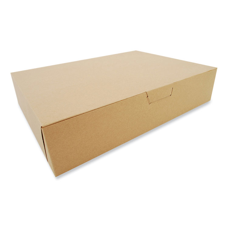 SCT Kraft One-Piece Non-Window Bakery Boxes, 19 x 14 x 4, Brown, Paper, 50/Carton (SCH1029K)
