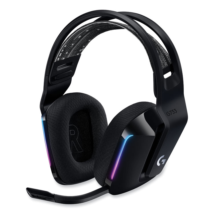 Logitech G733 LIGHTSPEED Wireless Gaming Binaural Over The Head Headset, Black (LOG981000863)