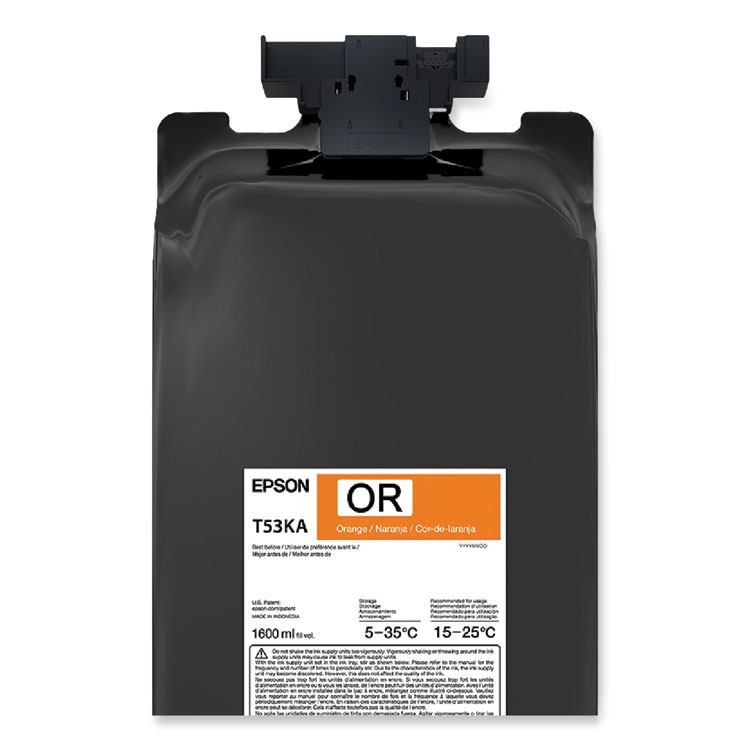 Epson T53KA20 (T53K) UltraChrome DS Ink, Orange, 2/Pack (EPST53KA20)