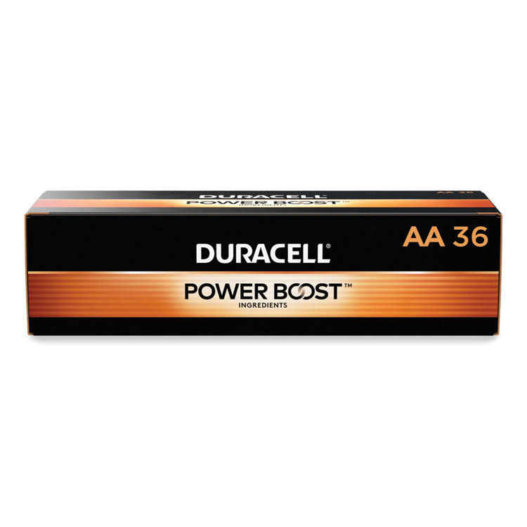 Duracell Power Boost CopperTop Alkaline AA Batteries, 36/Pack (DURAACTBULK36)
