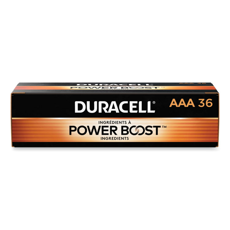 Duracell Power Boost CopperTop Alkaline AAA Batteries, 36/Pack (DURMN24P36)