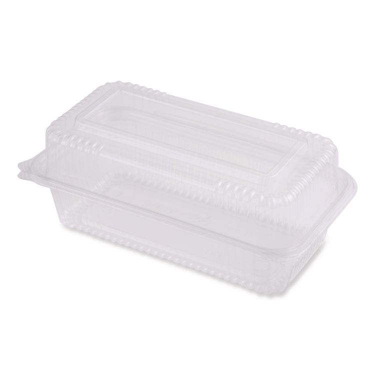 World Centric PLA Hinged Clamshells, 23 oz, 4.9 x 9 x 3.5, Clear, Plastic, 200/Carton (WORKLCS95N)
