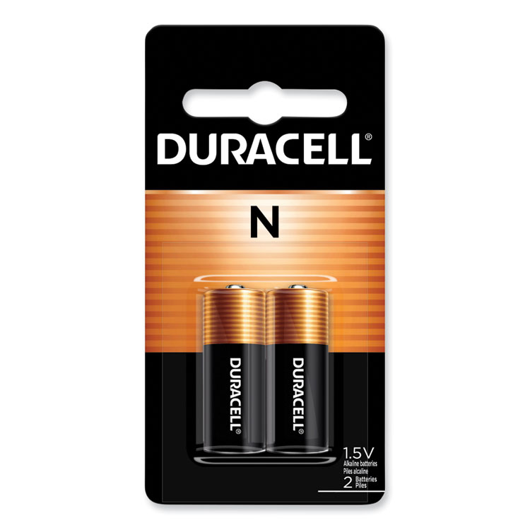 Duracell Specialty Alkaline Battery, N, 1.5 V, 2/Pack (DURMN9100B2PK)