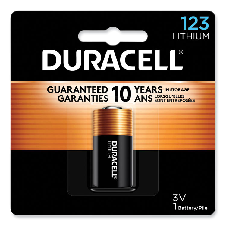 Duracell Specialty High-Power Lithium Battery, 123, 3 V (DURDL123ABPK)