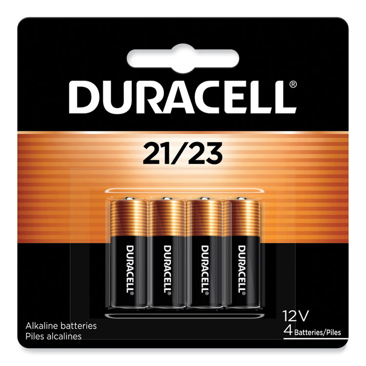 Duracell Specialty Alkaline Batteries, 21/23, 12 V, 4/Pack (DURMN21B4PK)