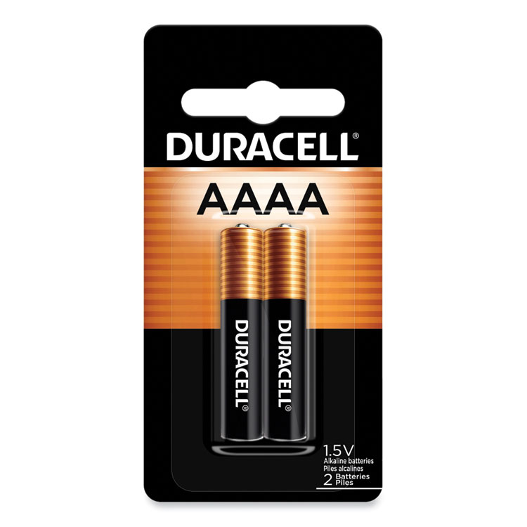 Duracell Specialty Alkaline AAAA Batteries, 1.5 V, 2/Pack (DURMX2500B2PK)