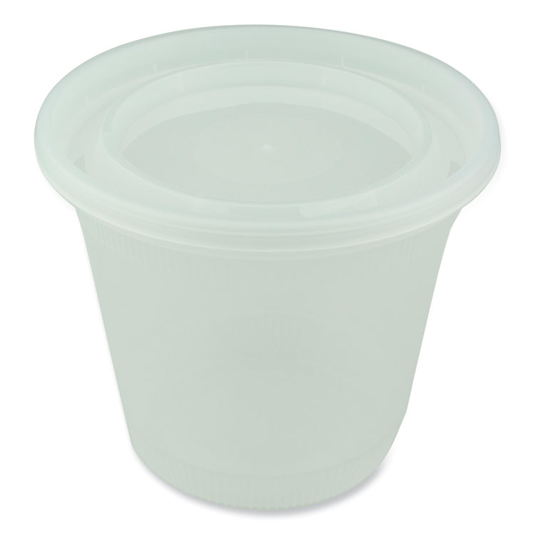 Pactiv Evergreen Newspring DELItainer Microwavable Container, 32 oz, 5.5 x 5.5 x 4.9, Clear, Plastic, 200/Carton (PCTL8328)